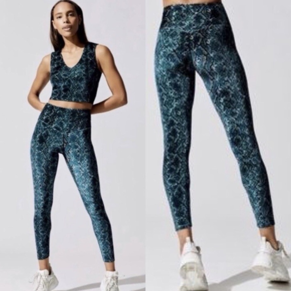 Carbon38 High-Rise Velvet Leggings In Python - image 1